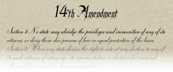 The 13th And 14th Amendment The Rad Reconstruction